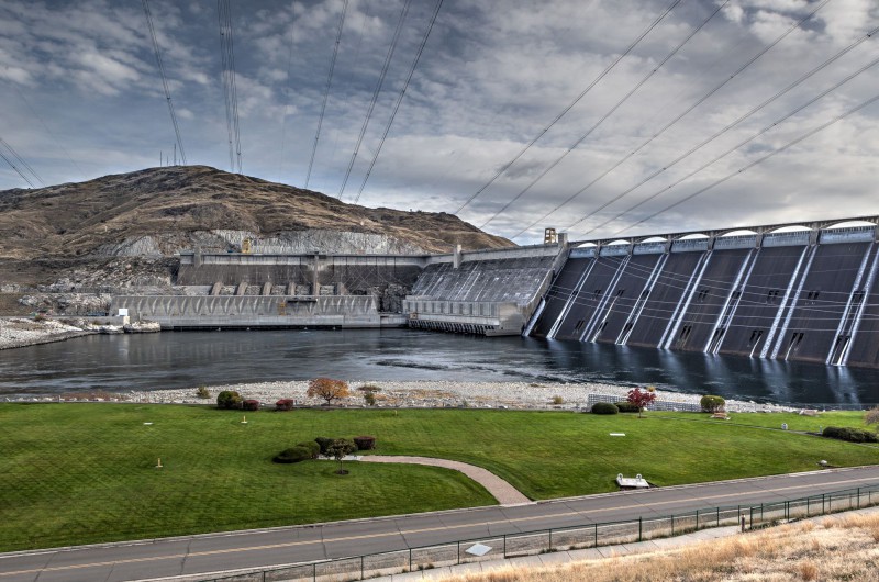 Grand Coulee Dam view from Visitor Center