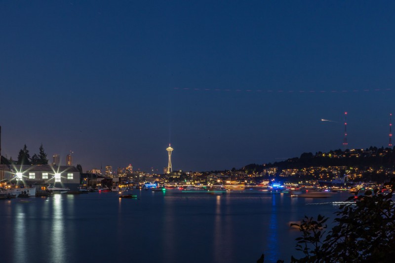 4th of July 2015 fireworks over Lake Union