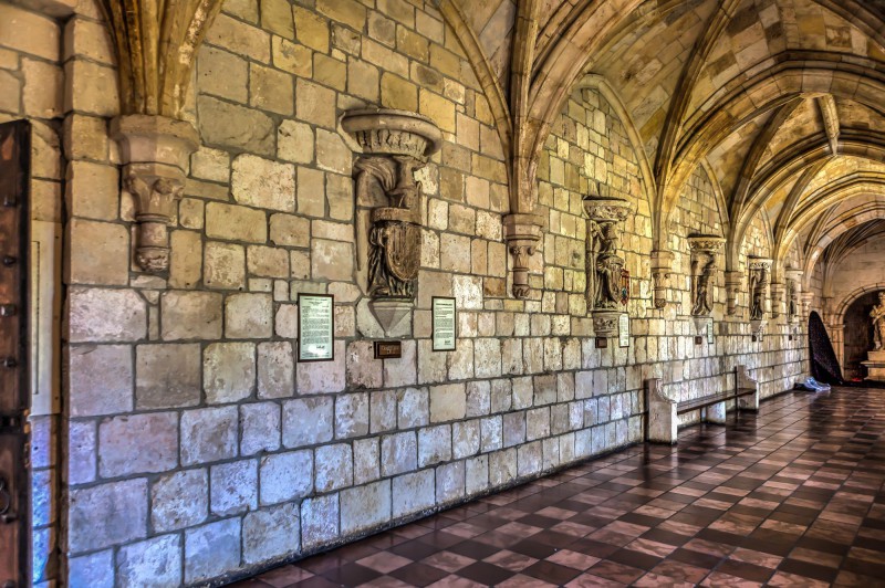 Hallway inside the Ancient Spanish Monastery