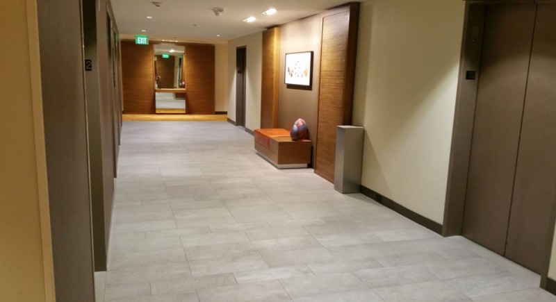 Hallway at the elevators