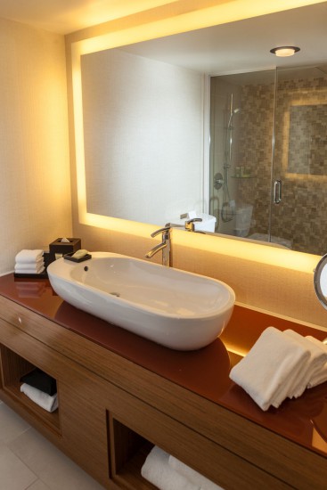 Hospitality Suite Bedroom Bathroom