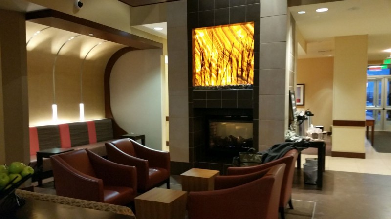 Fireplace in the Lobby