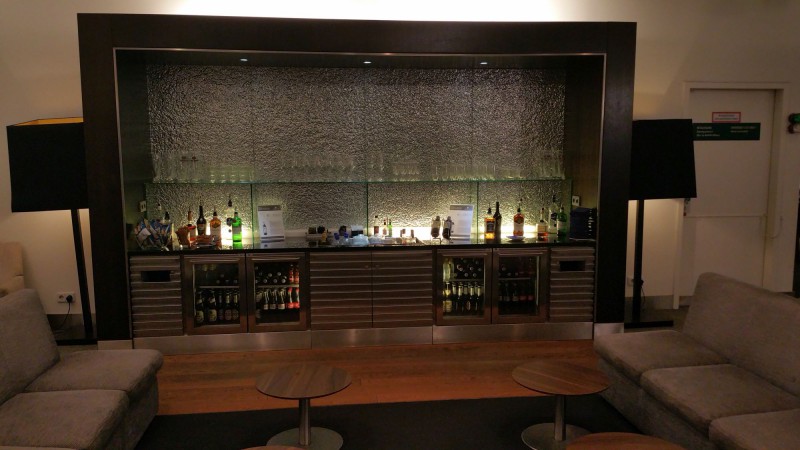 Bar with drinks and wines
