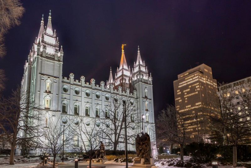 Salt Lake Temple by Night