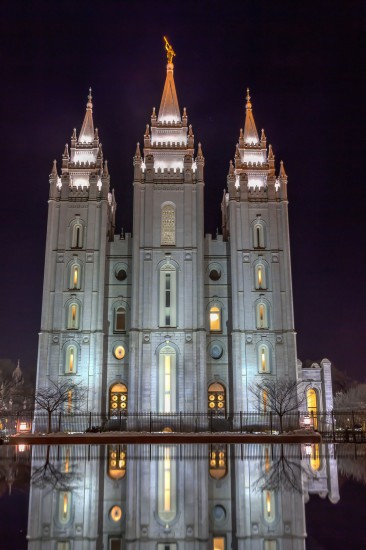 Salt Lake Temple by Night