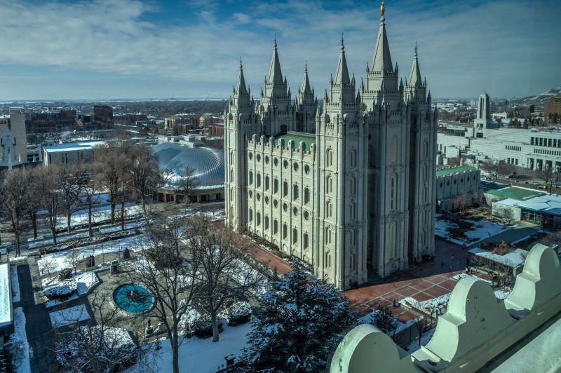 Temple Square - View from the Joseph Smith Memorial Building