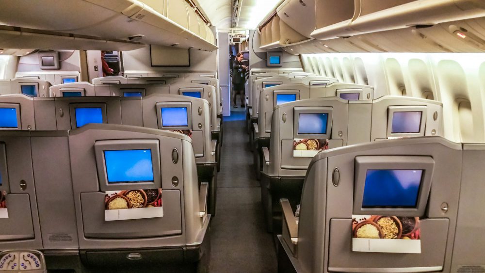 Business Class aboard the Boeing 777-200