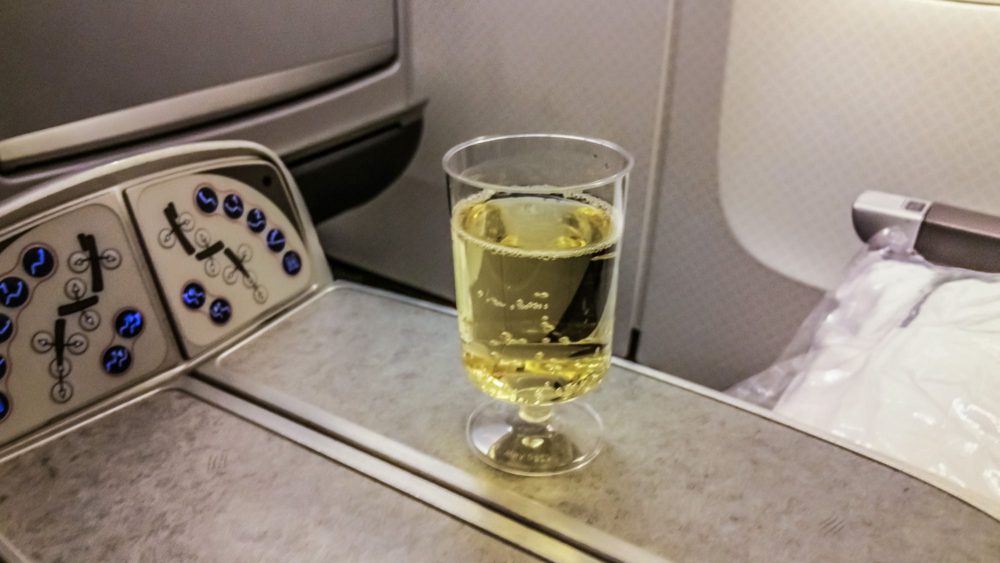 Champagne Pre-Departure Drink