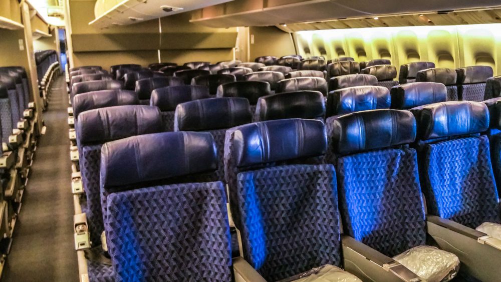 Economy Class aboard the Boeing 777-200