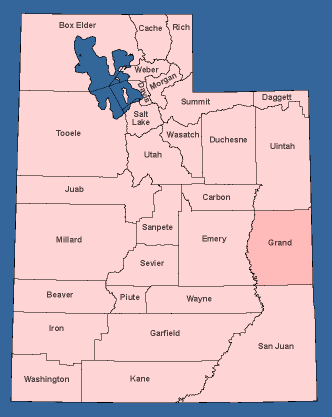 Utah State Map