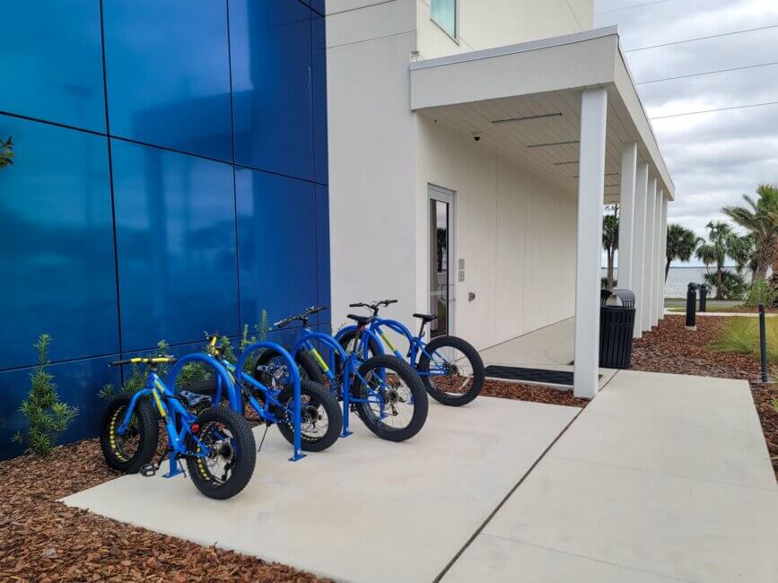 Bicycles available for complimentary use.