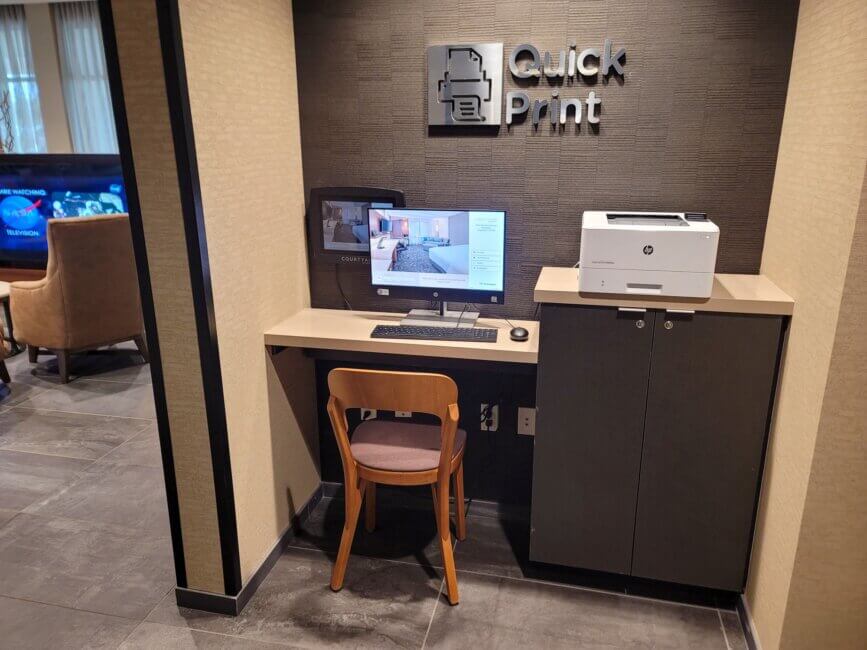 Business Center at the hotel