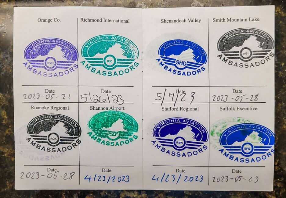 passport with stamps